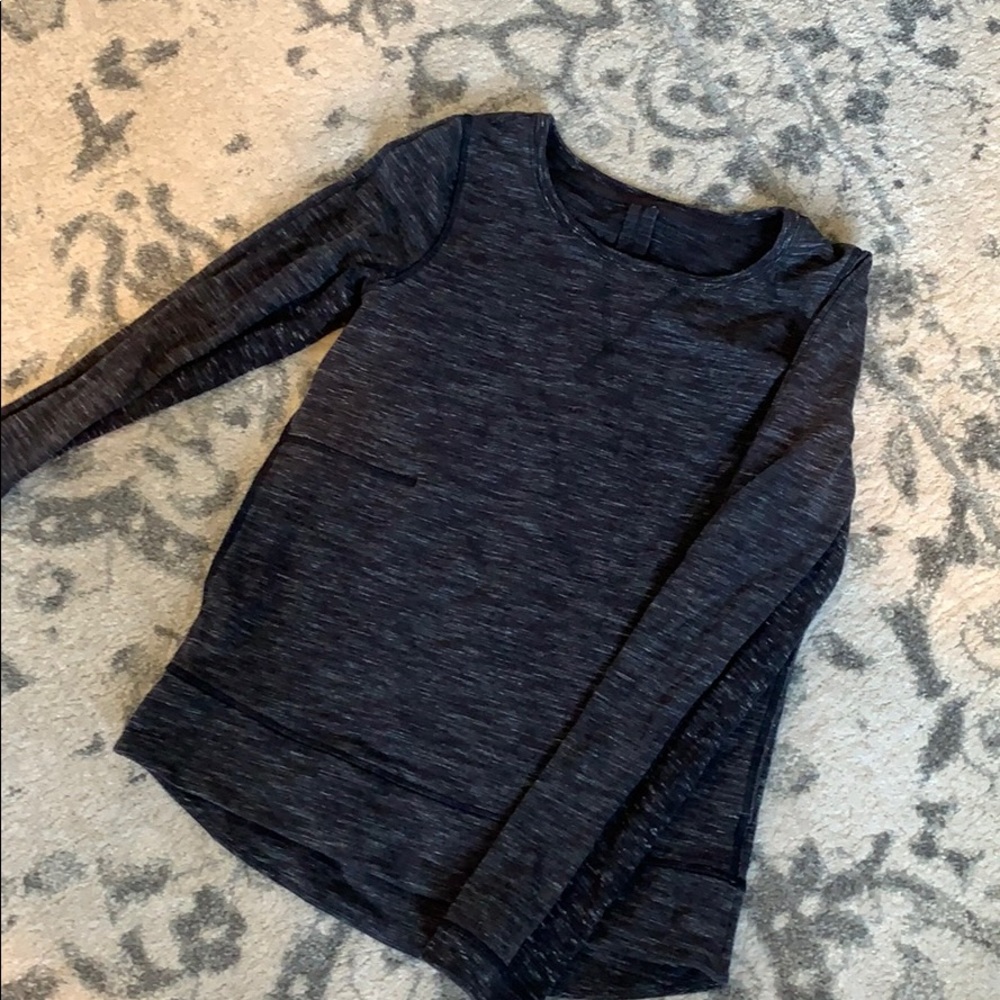 Dark Grey heathered Lululemon sweatshirt